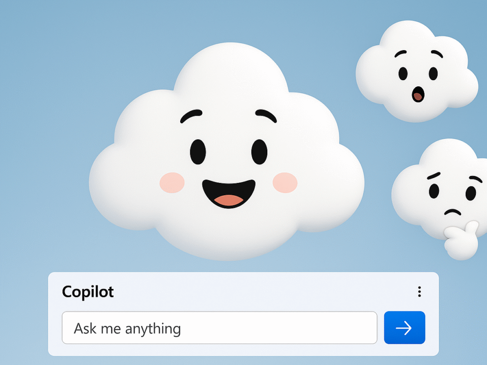 Animated AI assistant with a friendly face displayed on a computer screen, representing Microsoft Copilot’s new virtual appearance _Ai