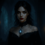 Futuristic AI chatbot interface generating short animated video clips from text prompts using Grok Imagine